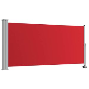 vidaXL Auvent lat&eacute;ral r&eacute;tractable de patio 120x300 cm Rouge