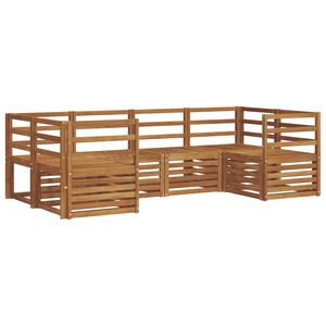 vidaXL Ensemble de canap&eacute; d'angle 6 pcs Naturel