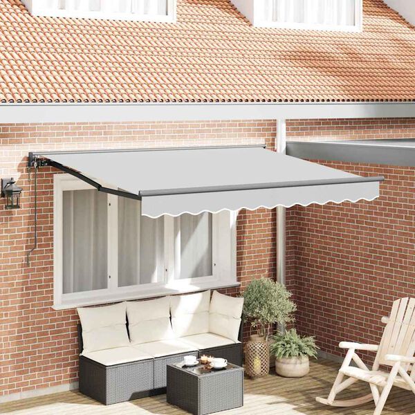 vidaXL Cadre de auvent Anthracite 2.5 x 2 m Métal