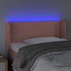 vidaXL T&ecirc;te de lit &agrave; LED Rose 103x16x78/88 cm Velours