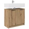 vidaXL Cabinet de salle de bain Ch&ecirc;ne artisanal 64,5 x 33,5 x 59 cm