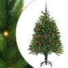 vidaXL Sapin de No&euml;l avec 150 LED avec support Vert 120 cm PE