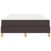 vidaXL Lit &agrave; ressorts avec matelas Marron fonc&eacute; 120 x 190 cm tissu
