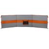 vidaXL Brise-vent de camping gris et orange 490x123 cm imperméable