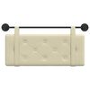 vidaXL T&ecirc;te de lit suspendue Montage mural Cr&egrave;me 100 cm Simili cuir