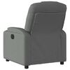 vidaXL Fauteuil inclinable en tissu gris foncé