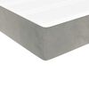 vidaXL Matelas de lit &agrave; ressorts ensach&eacute;s gris clair 140x220x20 cm