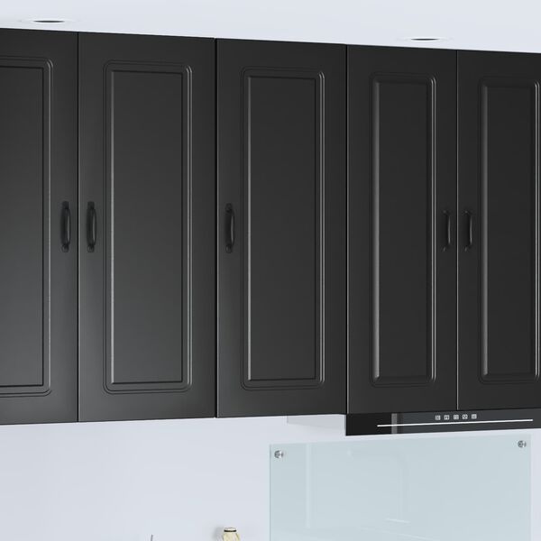 vidaXL Armoire de cuisine avec stockage Kalmar Noir 40 x 31 x 100 cm