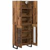vidaXL Haut Armoire 2 pcs Bois Ancien 69,5 x 34 x 180 cm