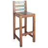 vidaXL Tabourets de bar lot de 2 bois massif de récupération