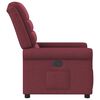 vidaXL Fauteuil inclinable Rouge bordeaux Tissu