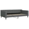 vidaXL Lit de repos gris fonc&eacute; 100x200 cm tissu