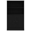 vidaXL Highboard Ch&ecirc;ne noir 60 x 35.5 x 103.5 cm Bois d'ing&eacute;nierie
