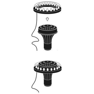 Ubbink Lampe spot à LED 1" pour fontaine de jardin