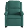 vidaXL Fauteuil inclinable électrique vert foncé tissu