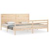 vidaXL Cadre de lit sans matelas 200x200 cm bois massif