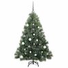 vidaXL Sapin de No&euml;l artificiel avec 150 LED Vert 150 cm PE et PVC
