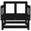 vidaXL Chaises de jardin lot de 2 noir bois massif de pin