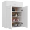 vidaXL Armoire à chaussures Blanc 60x35x84 cm Bois d'ingénierie
