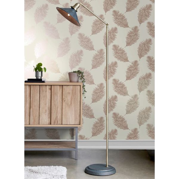 DUTCH WALLCOVERINGS Papier peint Fawning Feather Cr&egrave;me