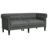 vidaXL Canap&eacute; Gris fonc&eacute; 182,5 x 74,5 x 74,5 cm Polyester