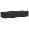 vidaXL Table d'appoint murale Noir 87,5 x 34,5 x 17 cm