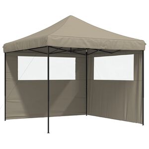 vidaXL Tente de r&eacute;ception pliable escamotable avec 2 parois lat&eacute;rales