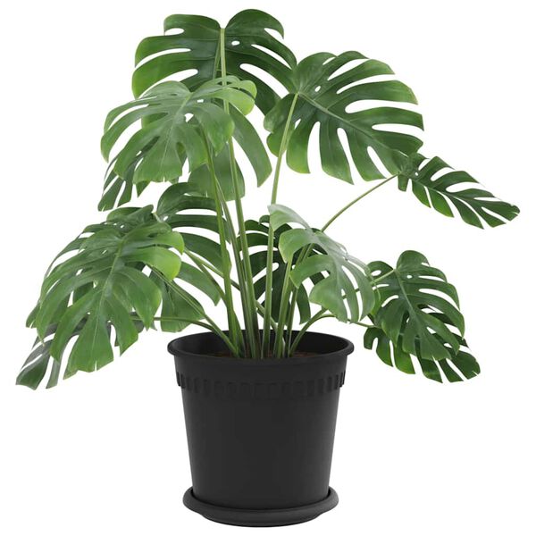 vidaXL Pots de plantes 24 pcs Noir &Oslash; 19 x 16 cm Plastique