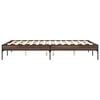 vidaXL Cadre de lit sans matelas chêne marron 135x190 cm