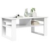 vidaXL Table basse Blanc 96 x 54 x 44 cm Bois d'ing&eacute;nierie
