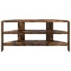 vidaXL MeubleTVd'Angle Ch&ecirc;ne fum&eacute; 102x40,5x45cm Bois d'ing&eacute;nierie