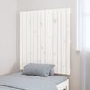 vidaXL T&ecirc;te de lit murale Blanc 82,5x3x90 cm Bois massif de pin