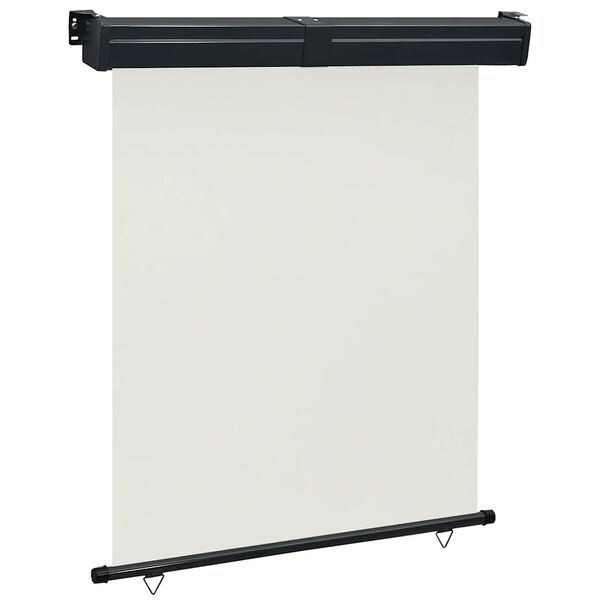 vidaXL Auvent latéral de balcon 145x250 cm Crème