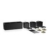 LECHUZA Jardinière TRIO Stone 30 ALL-IN-ONE Noir graphite
