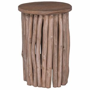 vidaXL Tabouret Naturel 30 x 30 x 45 cm Bois de teck massif
