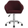 vidaXL Chaise pivotante de salle à manger Violet Tissu