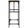 vidaXL Table console ch&ecirc;ne fum&eacute; 100x32x75 cm bois d'ing&eacute;nierie
