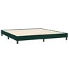 vidaXL Sommier &agrave; lattes de lit et matelas vert fonc&eacute; 200x210cm velours