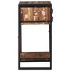 vidaXL Table d'appoint avec tiroir Multicolore Bois récupéré massif