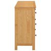 vidaXL Commode 105x33,5x73 cm Bois de chêne massif