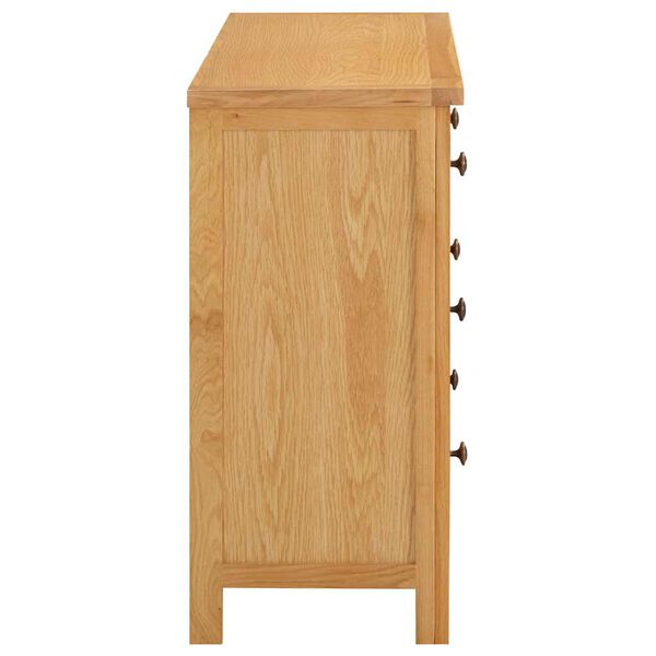 vidaXL Commode 105x33,5x73 cm Bois de chêne massif