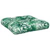 vidaXL Coussins de palette lot de 2 motif de feuilles tissu