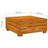 vidaXL Salon de jardin 6 pcs avec coussins Bois d'acacia solide