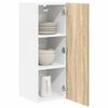 vidaXL Armoire suspendue Ch&ecirc;ne Sonoma et Blanc 30 x 31 x 80 cm