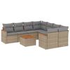vidaXL Patio Sofa Set 9 place Beige and Grey