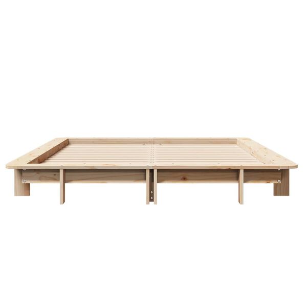vidaXL Cadre de lit sans matelas 140x200 cm bois massif de pin