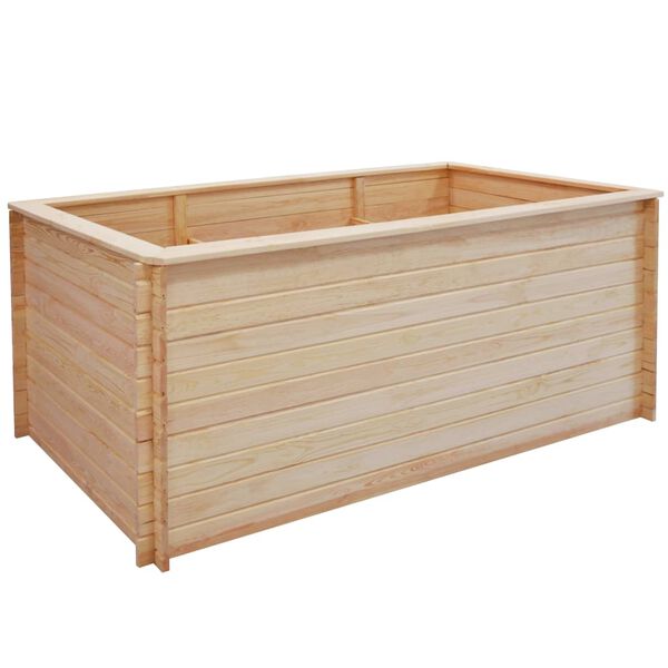 vidaXL Lit sur&eacute;lev&eacute; de jardin 200x100x80 cm Bois de pin 19 mm