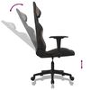 vidaXL Chaise de jeu de massage Noir et taupe Tissu