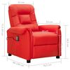 vidaXL Fauteuil de massage Rouge Similicuir