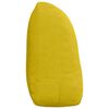 vidaXL Coussin de Dos Jaune 120 x 24 x 50 cm Velours